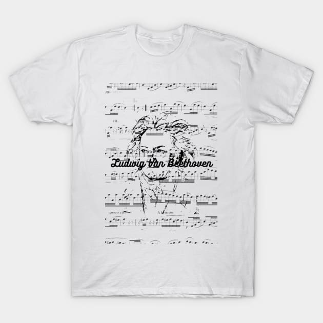 Ludwig Van Beethoven T-Shirt by Craftshirt